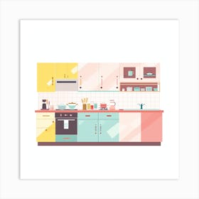 Kitchen Interior Design 1 Art Print