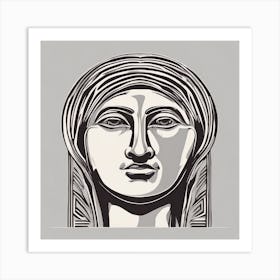 Head Of A Woman Art Print