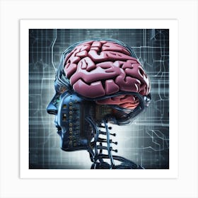 Cyborg Brain 8 Art Print