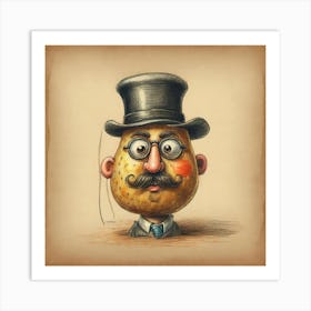 Potato Head 3 Art Print