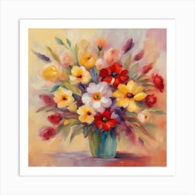 Flowers In A Vase 21 Art Print