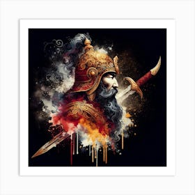 Safavid Warrior Art Print