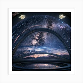 View From Space Art Print