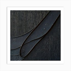 'Black Wood' 1 Art Print