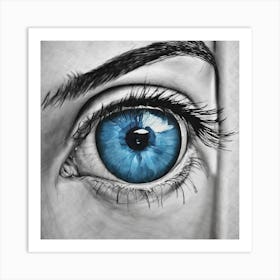 Blue Eye Art Print