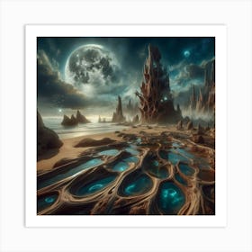 Alien Landscape Art Print