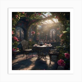 The tea garden is beautiful Art Print