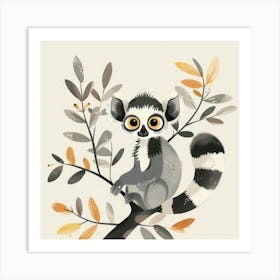 Ring Tailed Lemur 1 Art Print