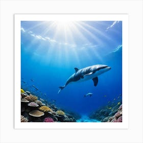 Whales Tail Art Print