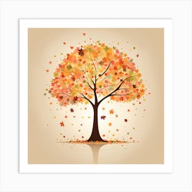 Seasons of Blossom 4 VECTOR ART Art Print