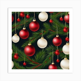 Christmas Ornaments 177 Art Print