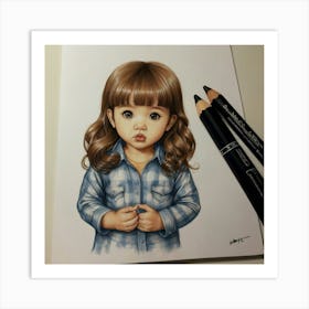Little Girl Art Print