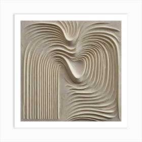 Wavy Lines 10 Art Print