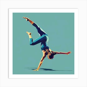 Acrobatic Gymnast Art Print