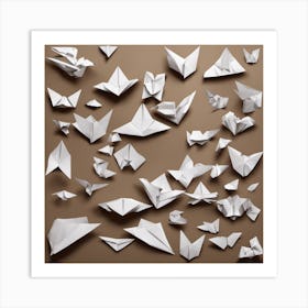 Origami Butterflies Art Print