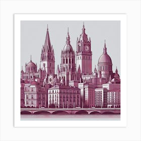 London Skyline Art Print