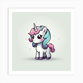 Cute Unicorn 245 Art Print