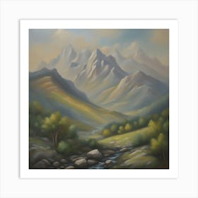 Mountain Stream Art Print