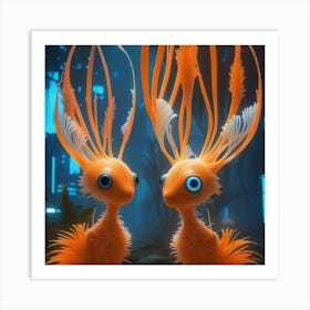 Two Sea Creatures Art Print