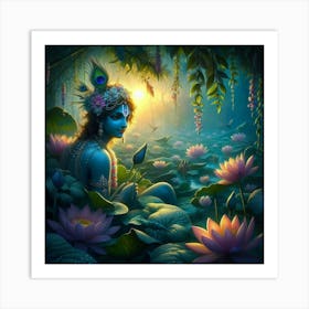 Lord Krishna 5 Art Print