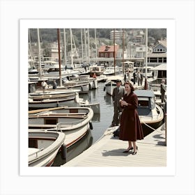 The Old Marina ~Reimagined by Hall-O-Gram Creations, HallOGram Creations, HallOGramCreations, hallogramcreations, hallogram creations 3 Art Print