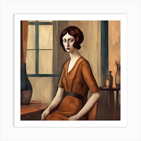 Contemporary Artwork Inspired By Amadeo Modigliani (2) Art Print