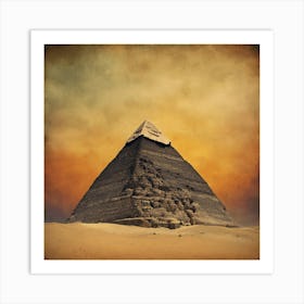 Pyramid Of Giza Art Print