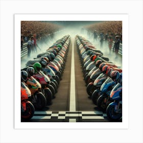 Moto Gp Art Print