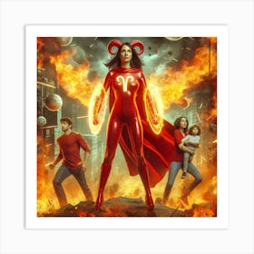 Aries Super Mom #8 Art Print