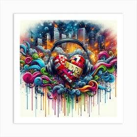 Heart Of Music Art Print