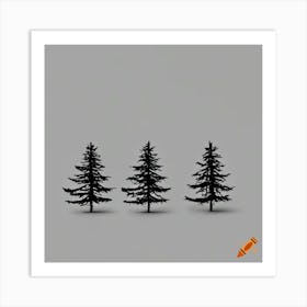 Simple Pines Art Print