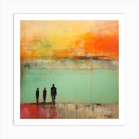 The Beach - Abstract Painting 4 Art Print