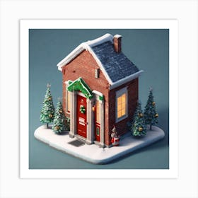 Christmas House 182 Art Print