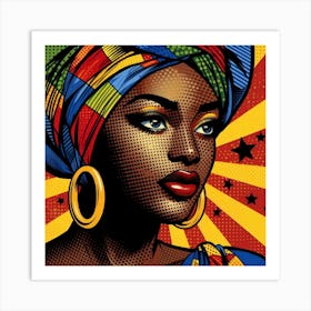 Yusra Pop African Woman Art Print