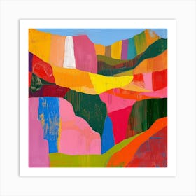 Abstract Travel Collection Bolivia 2 Art Print