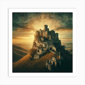 Castle On Top Of A Hill 1 Art Print