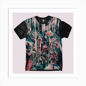 A Striking And Whimsical T Shirt Design Art Print