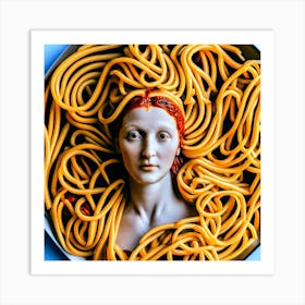 Lady Pasta Art Print