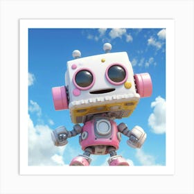 Cute Robot 1 Art Print