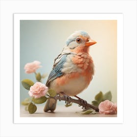 Bird On A Branch 3 Art Print
