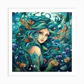 Mermaid 7 Art Print