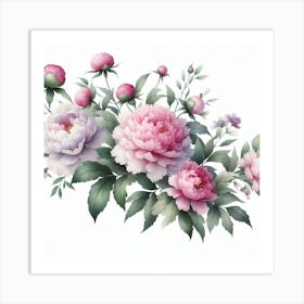 Peonies 1 Art Print