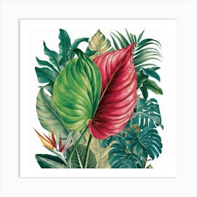 Tropical Leaves 2 Art Print