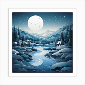 Winter Landscape 11 Art Print