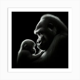 Mother And Child 5 Art Print