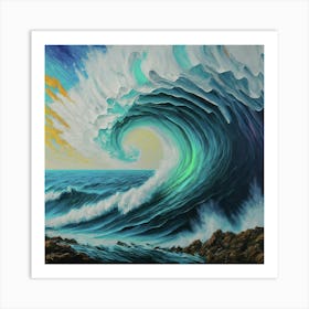 Ocean Wave 4 Art Print