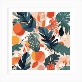 Scandinavian style, Tropics Art Print