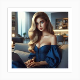 Sexy Blond 1 Art Print