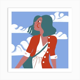 Head in the clouds Art Print