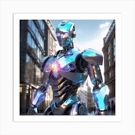 Futuristic Robot 10 Art Print